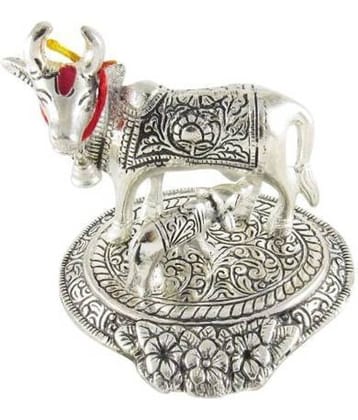 Shri Astha Vinayak Brass Cow and Calf Idol ( 10.5 cm )