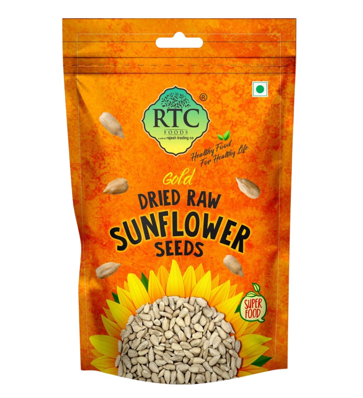 RTC Sunflower Seeds Rich in Protein & Dietary Fibre| Healthy Snacking | Rich Source of Antioxidants | Diet Food for Weight management | Surajmukhi Beej | Edible Raw Sunflower