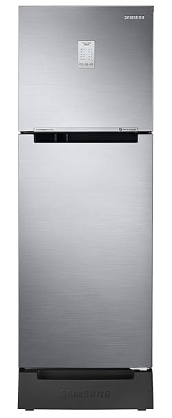Samsung 236L 2 Star Inverter Frost-Free Convertible 3 In 1 Double Door Refrigerator Appliance (RT28C3832S8/HL,Elegant Inox), Base Stand Drawer 2023 Model)