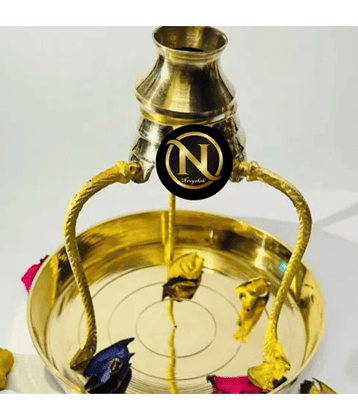NAVIYAKSH Brass Shivling Idol ( 0.2 cm )