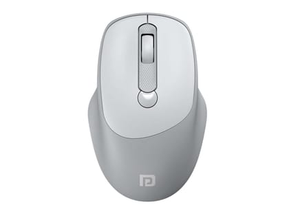 Portronics Toad 7 Wireless Mouse, Bluetooth 5.3V & 2.4 GHz Wireless, Adjust Sensitivity Upto 3200 DPI, Rechargeable Built in Battery - White