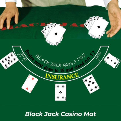 Black Jack Felt Mat