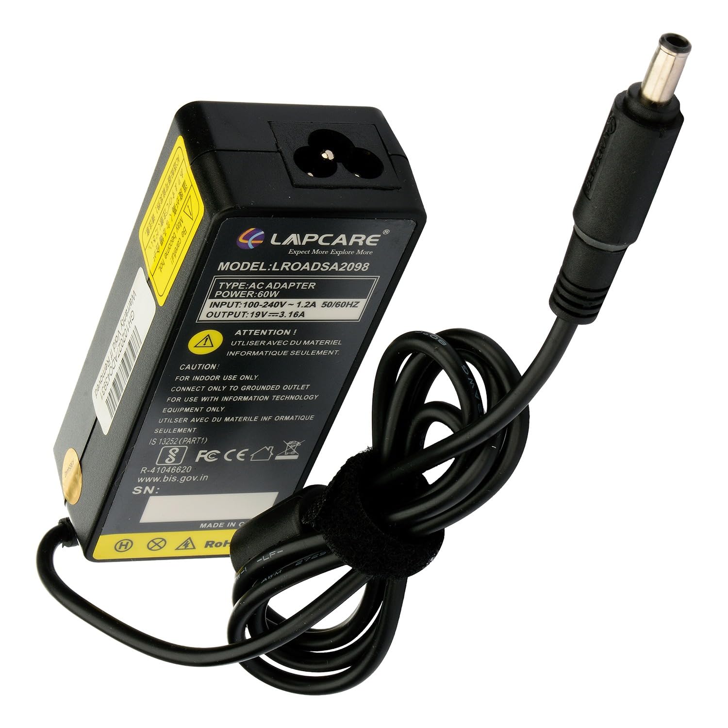 LAPCARE 19V/3.16A AC Adapter (60W) for Samsung