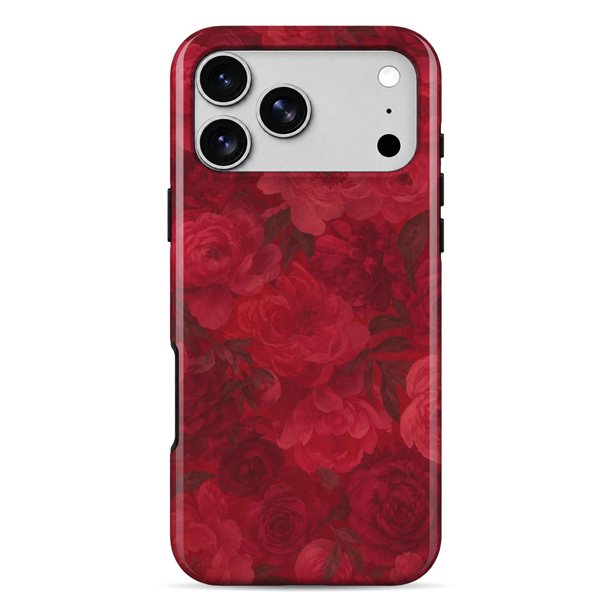 Wrapcart Vintage Crimson Roses Double Layer Shockproof Mobile Cover