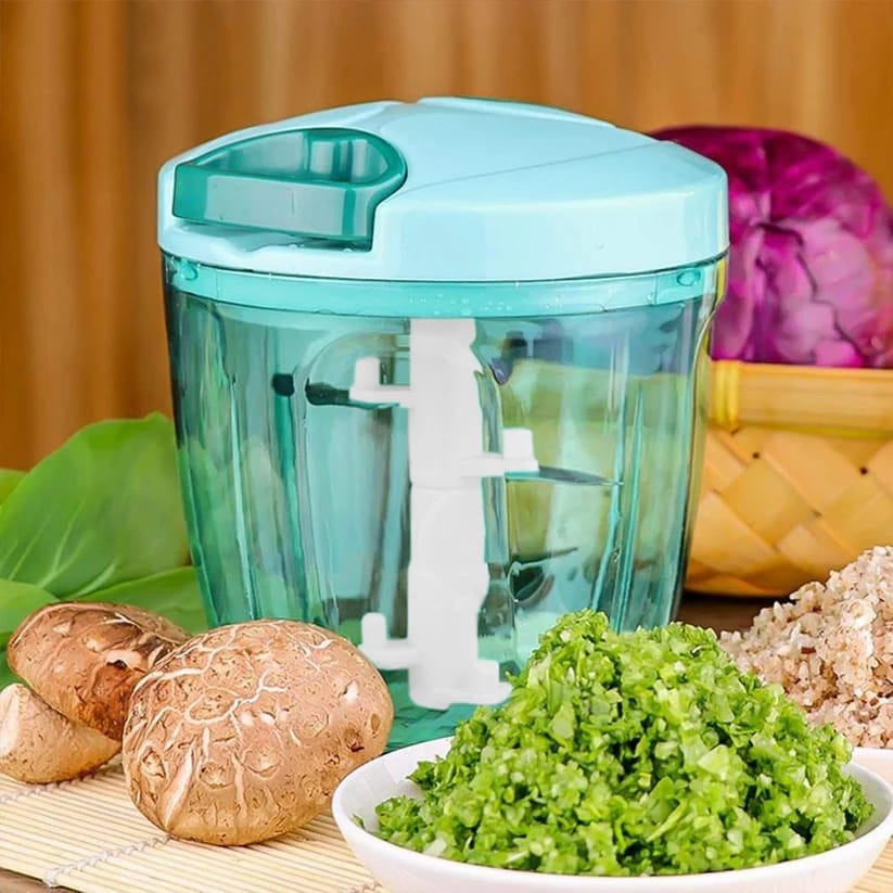 6 BLADE 2IN1 MANUAL FOOD CHOPPER ( Any Random Colour )