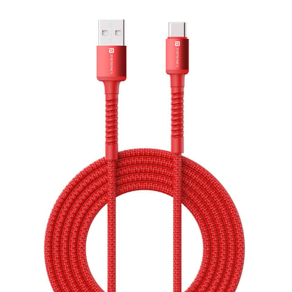 Portronics Konnect X - 6A USB to Type C 2m High-quality Nylon Braided, Fast Charging & Data Sync, 2 Meter Portable Cable