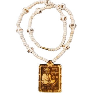 Bageshwar Dham Tulsi Mala Hanuman Ji Wood Locket 100 Original Beads Wood Chain Wood Necklace