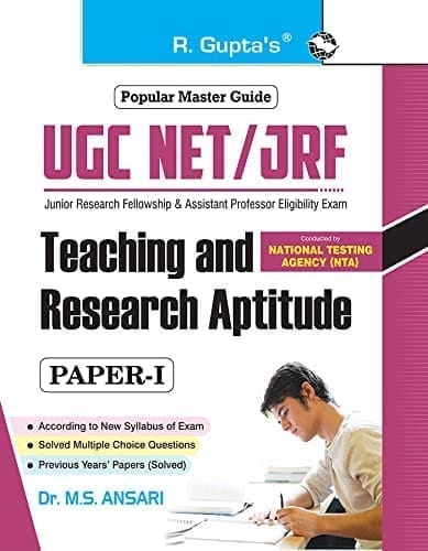 NTA-UGC-NET/JRF: Teaching and Research Aptitude (Paper I) Exam Guide [Paperback] [Apr 12, 2025] Dr. M.S. Ansari and Dr. Sanjay Kumar