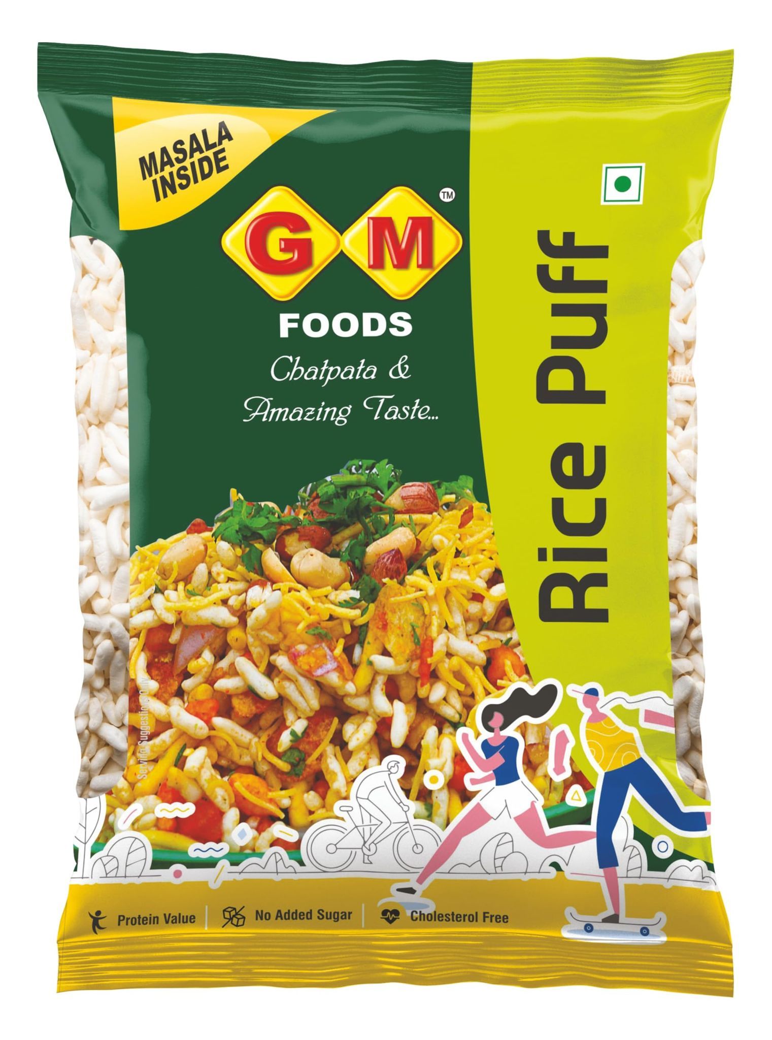 GM Foods Rice Puff 150g | Crispy & Light Rice Puff (Murmura) for Bhel Puri, Chivda & Healthy Snacking | Low Calorie, Fat-Free Indian Snack | Ready to Eat | No Preservatives