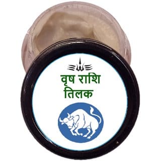 Chandan Tilak For Vrish Rashi People