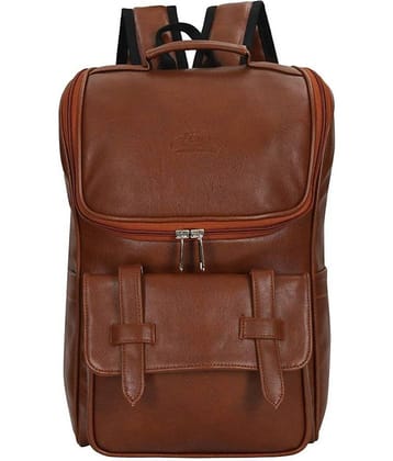 Leather World Tan Leather College Bag