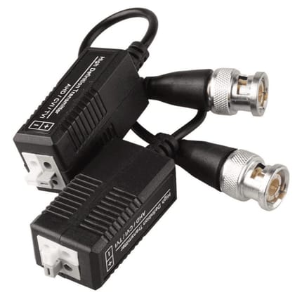 CCTV Passive Video Balun Transmitter & Transceiver with Cable for 1080P TVI/CVI/TVI/AHD/960H DVR Camera CCTV System, Male BNC to UTP CAT5/5e/6/6e Cable