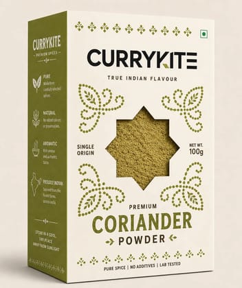 CurryKite Coriander Powder 100g  Fresh Aroma and Authentic Taste
