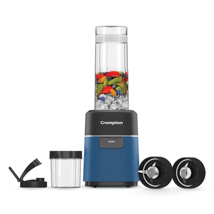 Crompton Ameo Fresh | Premium Nutri Blender | Smoothie Maker | Blender Mixer Grinder | Maxi Blend Technology | Smart safety lock | Power Button | 400 Watts | Sipper Cap | Lump Free Quick Blends Crompton Ameo Fresh | Premium Nutri Blender | Smoothie Maker