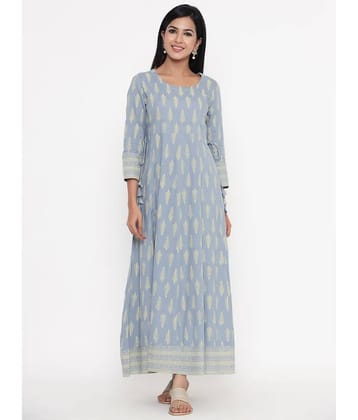 Kbz - Grey Rayon Women's Flared Kurti