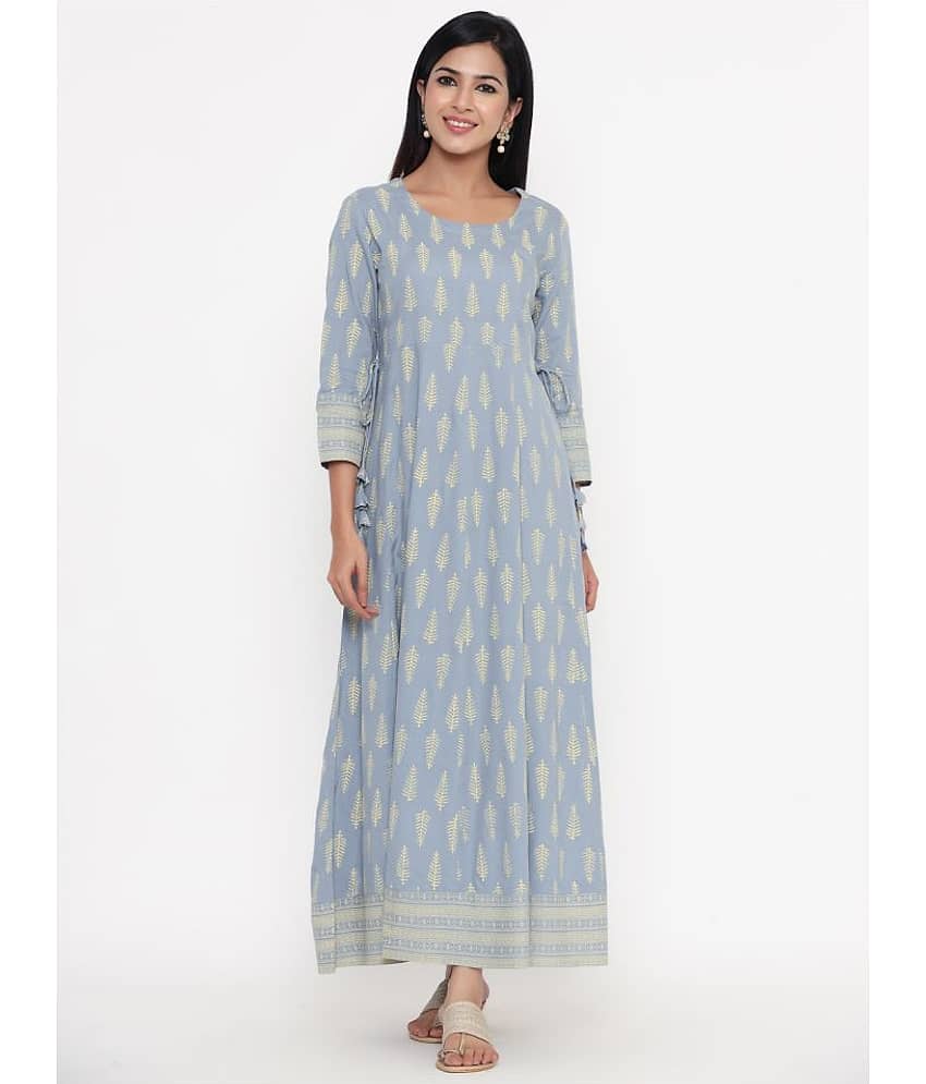 Kbz - Grey Rayon Women's Flared Kurti