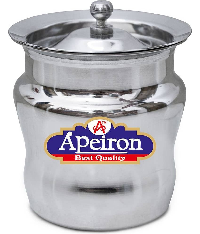 APEIRON DAMRU 300ml Steel GHEE POT Set of 1
