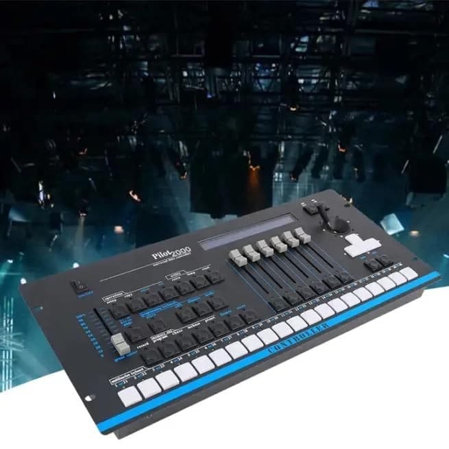 SPARKWORLD DMX512 Pilot 2000 512 Channel DJ Light Controller Console for Stage, Moving Head, PAR & LED Lights | Colour: Pilot2000