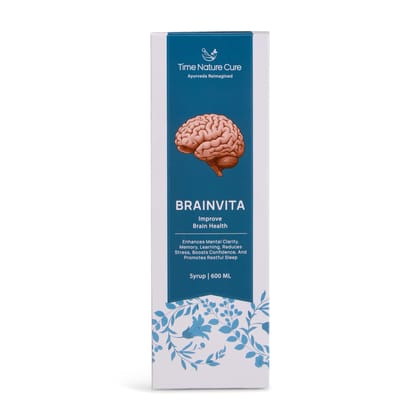 Time Nature Cure Brainvita Syrup | Ayurvedic Brain Tonic for Memory, Stress Relief & Sleep Support | 600ml Time Nature Cure Brainvita Syrup | Ayurvedic Brain Tonic for Memory, Stress Relief & Sleep Support | 600ml
