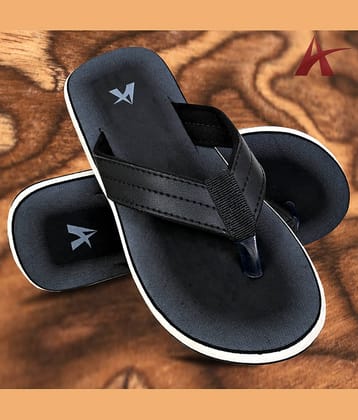 Chappal Wala Black Men's Thong Flip Flop