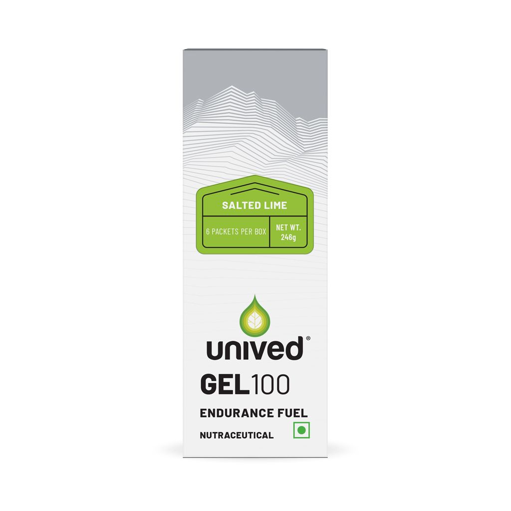 Unived Gel 100 for Fast Energy, Focus & Endurance Training Salted Lime
