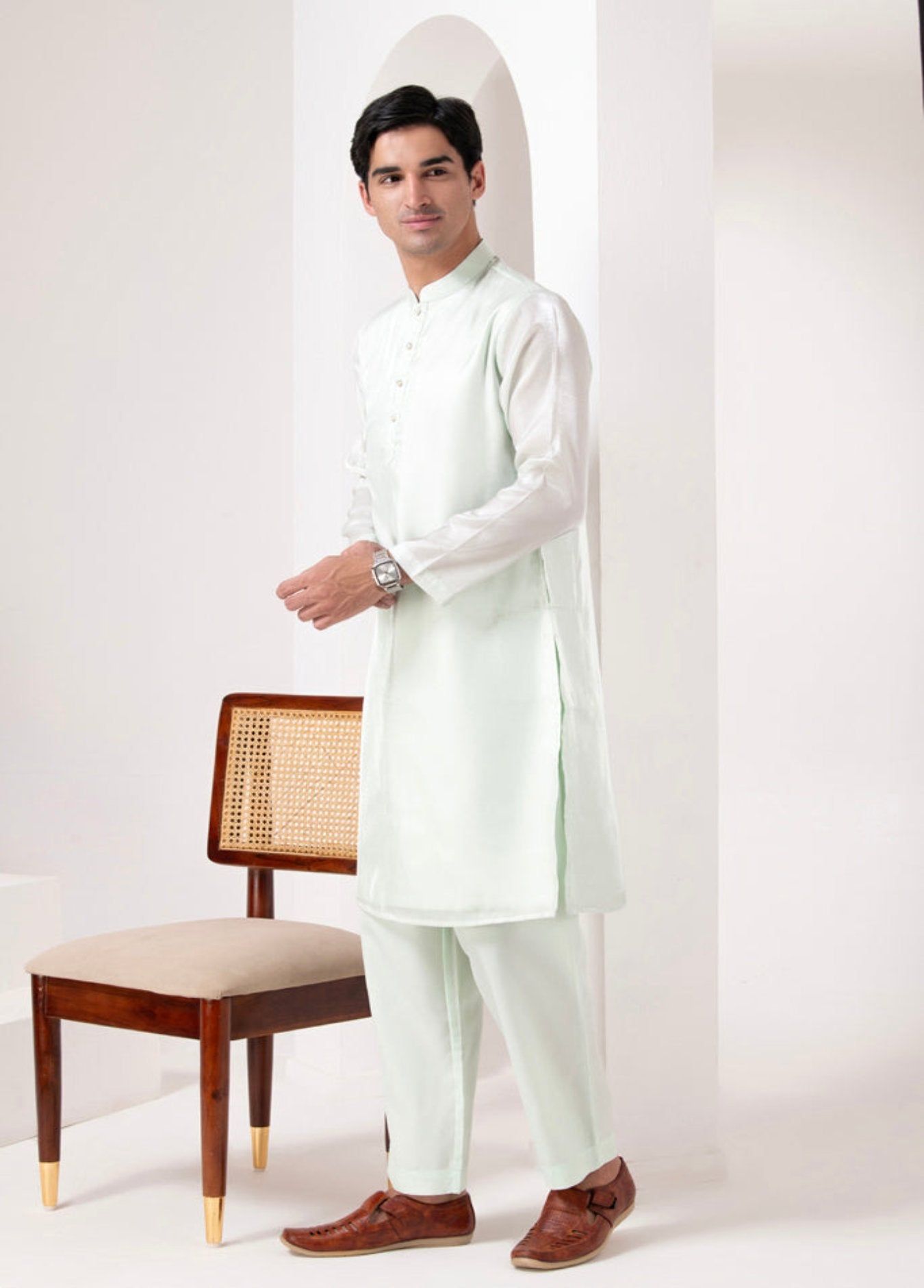 Serene Green Traditional Kurta Set