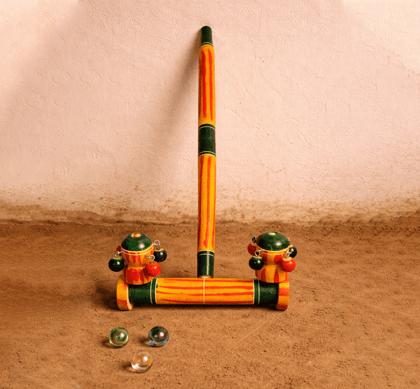 Handcrafted Wooden Hath Gaadi Toy – Budhni Lacquerware Craft