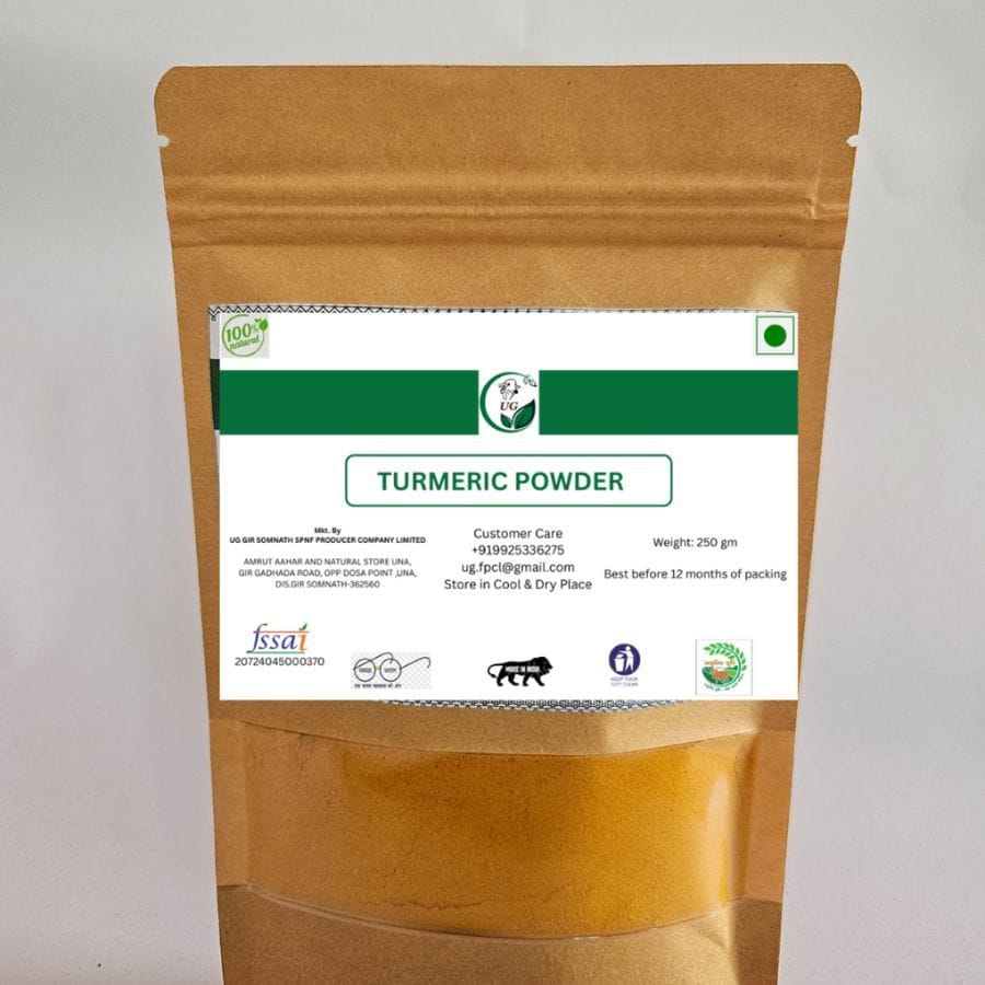 UG GIR Turmeric Powder - 250 gm - One pack of powder
