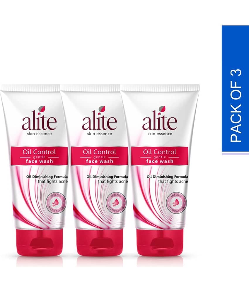 Alite Oil Control Gentle Face Wash Enriched with Stearic Acid for Oil Acne Prone Skin ( Pack of 3 )