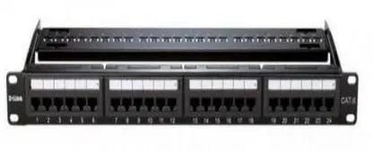 Cat6 UTP 24 Port Patch Panel | Pre-Loaded Network Rack Mount Panel | High-Speed Ethernet Cable Management