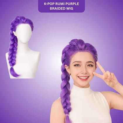 K-POP Rumi Purple Braided Wig K-POP Rumi Purple Braided Wig