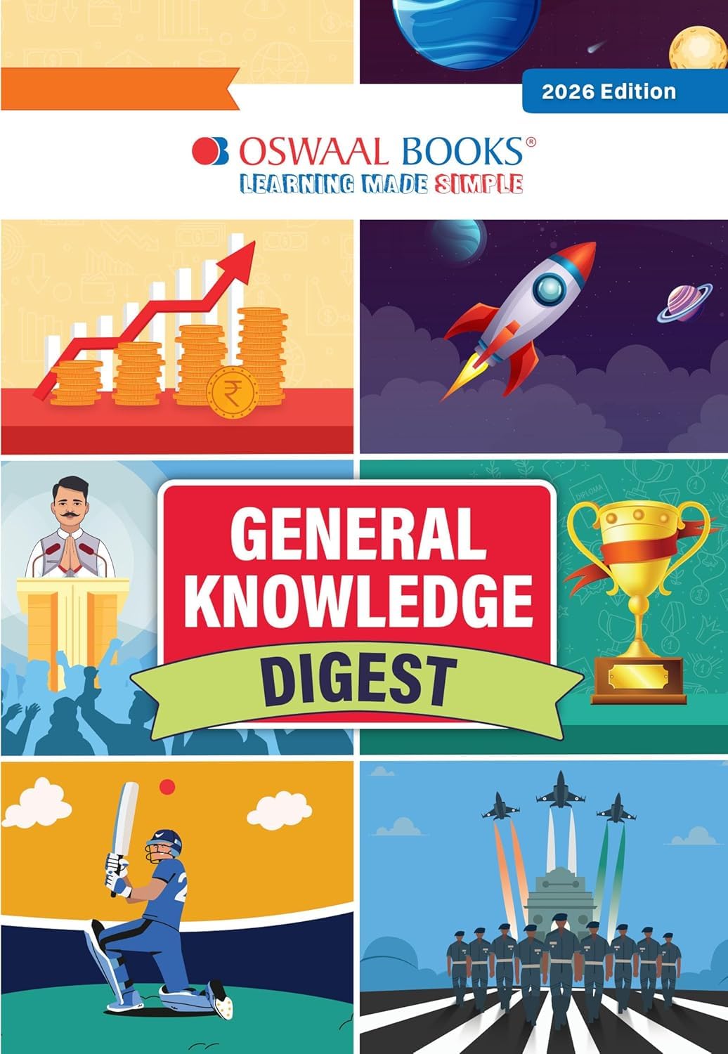 OSWAAL GENERAL KNOWLEDGE DIGEST ENGLISH MEDIUM FOR 2026 EXAMS
