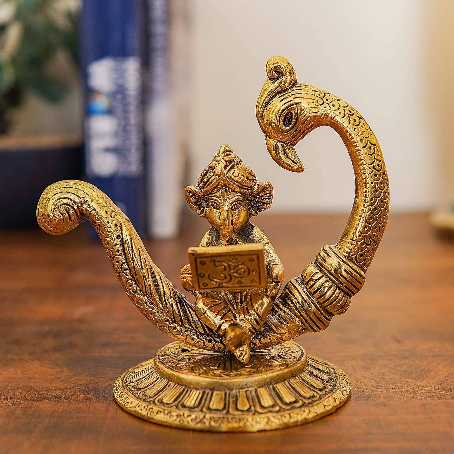 Craftlayout Metal Oxidized Ganesha Idol 6 Inch