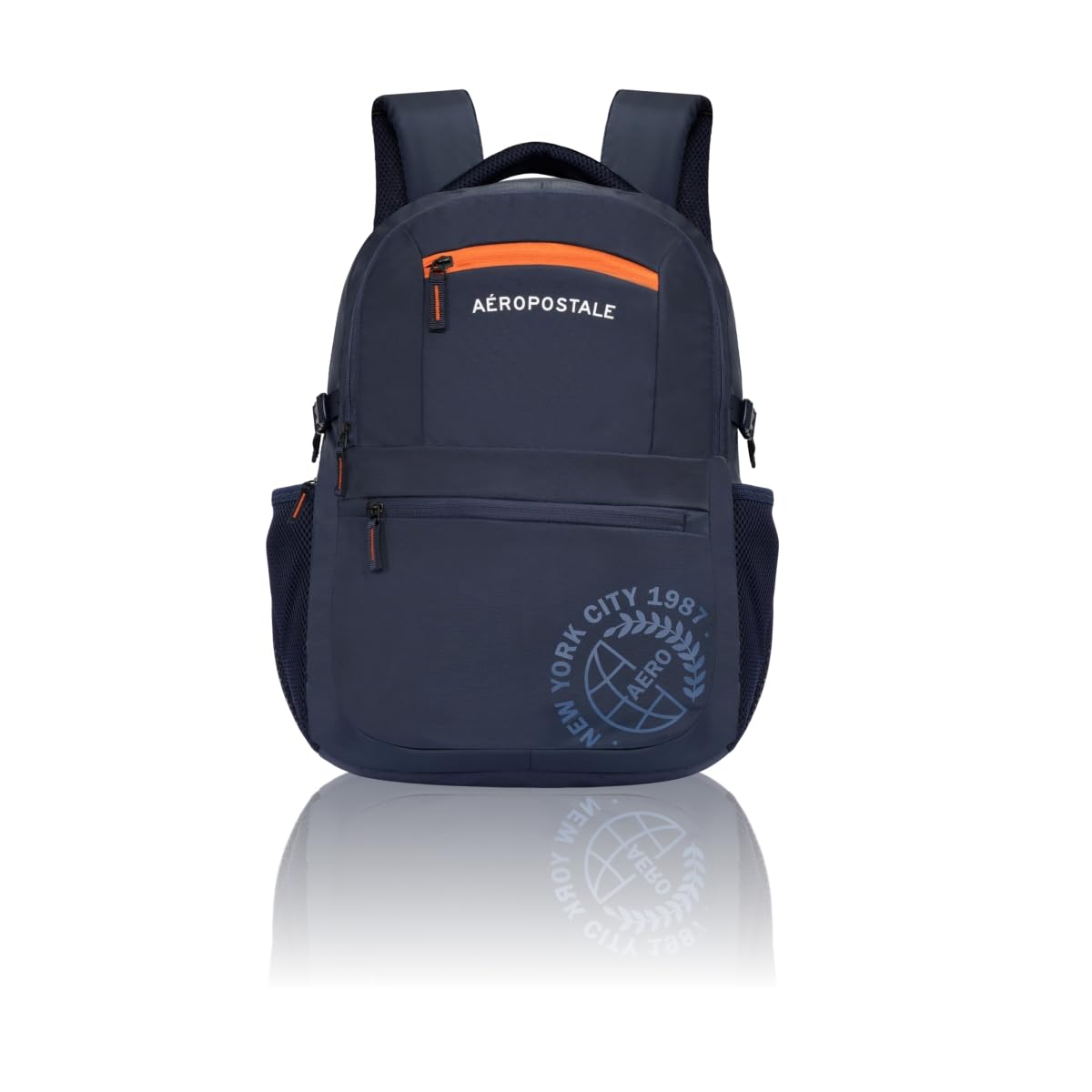 Aeropostale Backpack Basin | Durable 2-Compartment Laptop Backpack with Rain Cover Compartment | Bag for School, College and Work | Padded Back and Multiple Utility Pockets