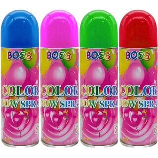 (Pack of 4) Natural Skin-Friendly Herbal Holi color Sprays Holi Snow Spray Bottle Color for Holi Festive | Non-Toxic Color Spray color holi herbal colour (250 Ml)