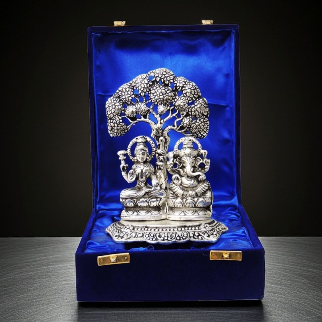 Showpiece Aluminium Laxmi Ganesh (ASMAS089)