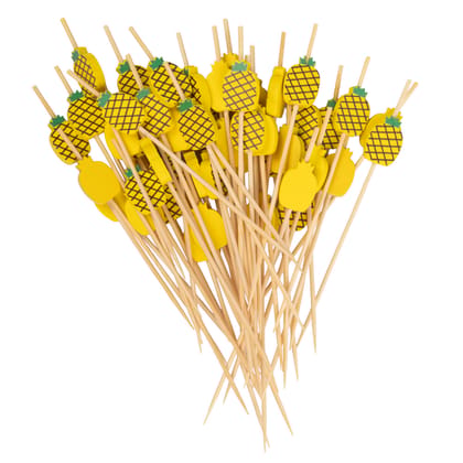 Bamboo Skewers Pack of 50 Sticks | Eco BBQ & Snack Sticks - Set of 2