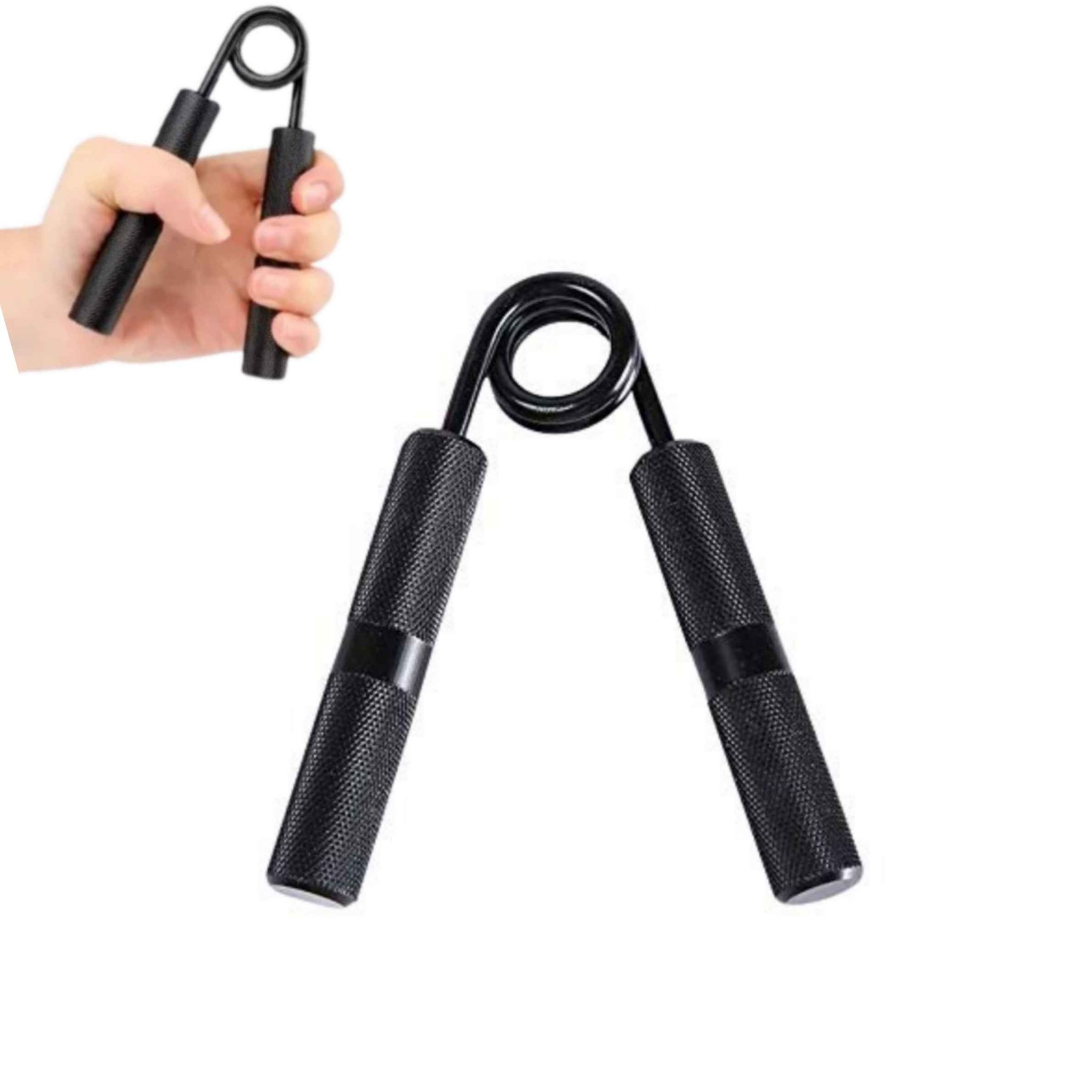 Metal Hand Gripper 200 Lbs Heavy Duty Forearm Wrist Strength Exercise Hand Grip, Fitness Grip Black (Pack of 1) Color - Black, Pattern - Solid