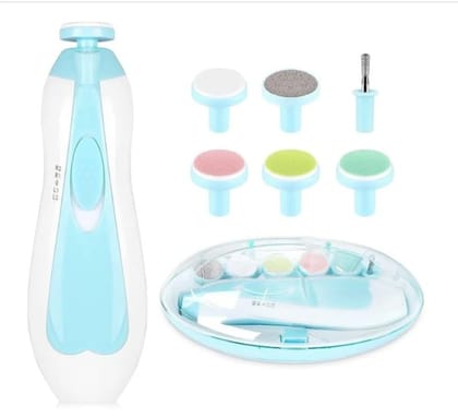 Baby Nail Trimmer New Born with Lights | Electric Nail Cutter for 0-6 Months | Gentle Nail File with Multiple Filer Heads | Adjustable Speed | New Born Baby Products Pack of 1 Baby Nail Trimmer New Born with Lights | Electric Nail Cutter for 0-6 Months | Gentle Nail File with Multiple Filer Heads | Adjustable Speed | New Born Baby Products Pack of 1