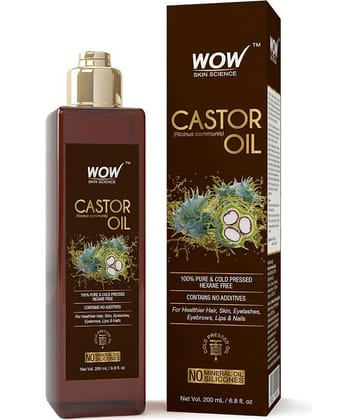 WOW Skin Science Castor Oil -200 mL