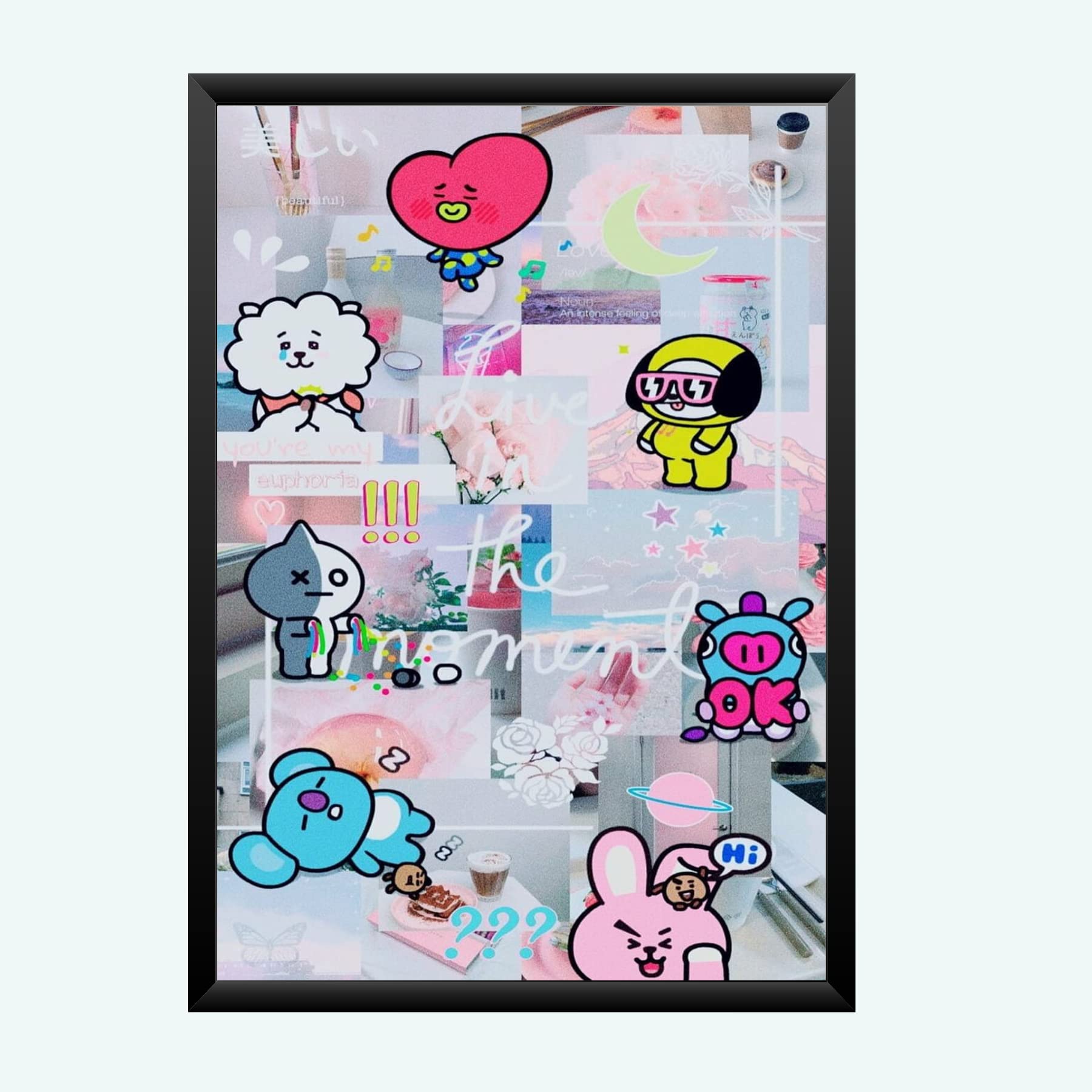 Nokkes Bts Army Bangtan Boy V suga J-Hope Jungkook Jin Jimin Rm 8X12 Inch Size Photo Frame Photo Home Office_bts2_1