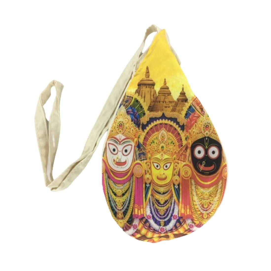 MAYAPURI Digital Printed Chanting Bag/Gomukhi Japa Bag with Zip Pocket for Daily Mantra Jaap