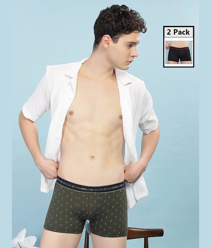 Force NXT Pack of 2 Cotton Trunks For Men's ( Multicolor )