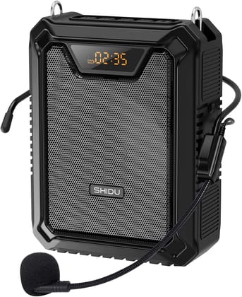 Refurbished Shidu M808 - Wired Portable Voice Amplifier with LED Display and Speaker (Black) Refurbished Shidu M808 - Wired Portable Voice Amplifier with LED Display and Speaker (Black)