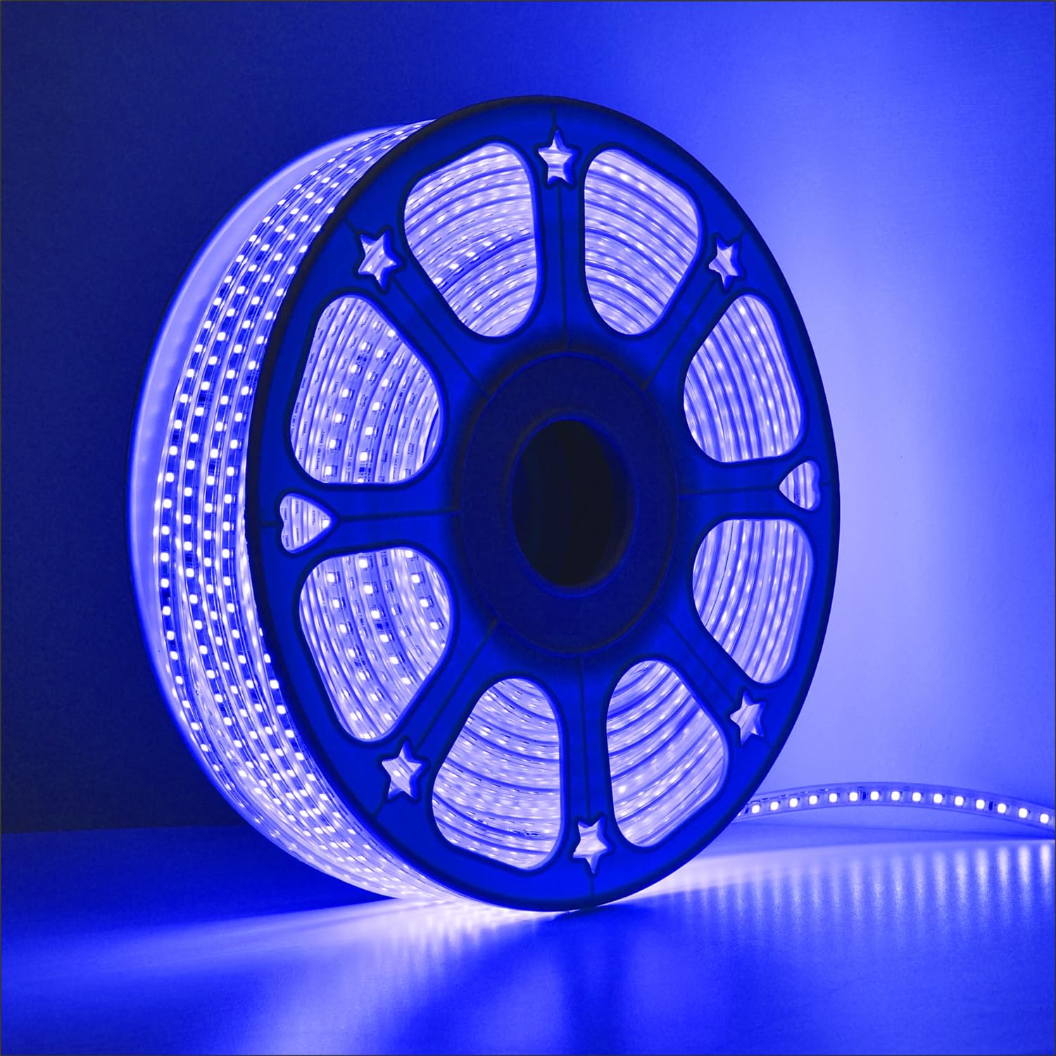 SPARKWORLD LED Rope Light Blue | Waterproof Flexible Strip for Decoration, Outdoor, Balcony, Garden, Festival Lighting | Size: 40 M