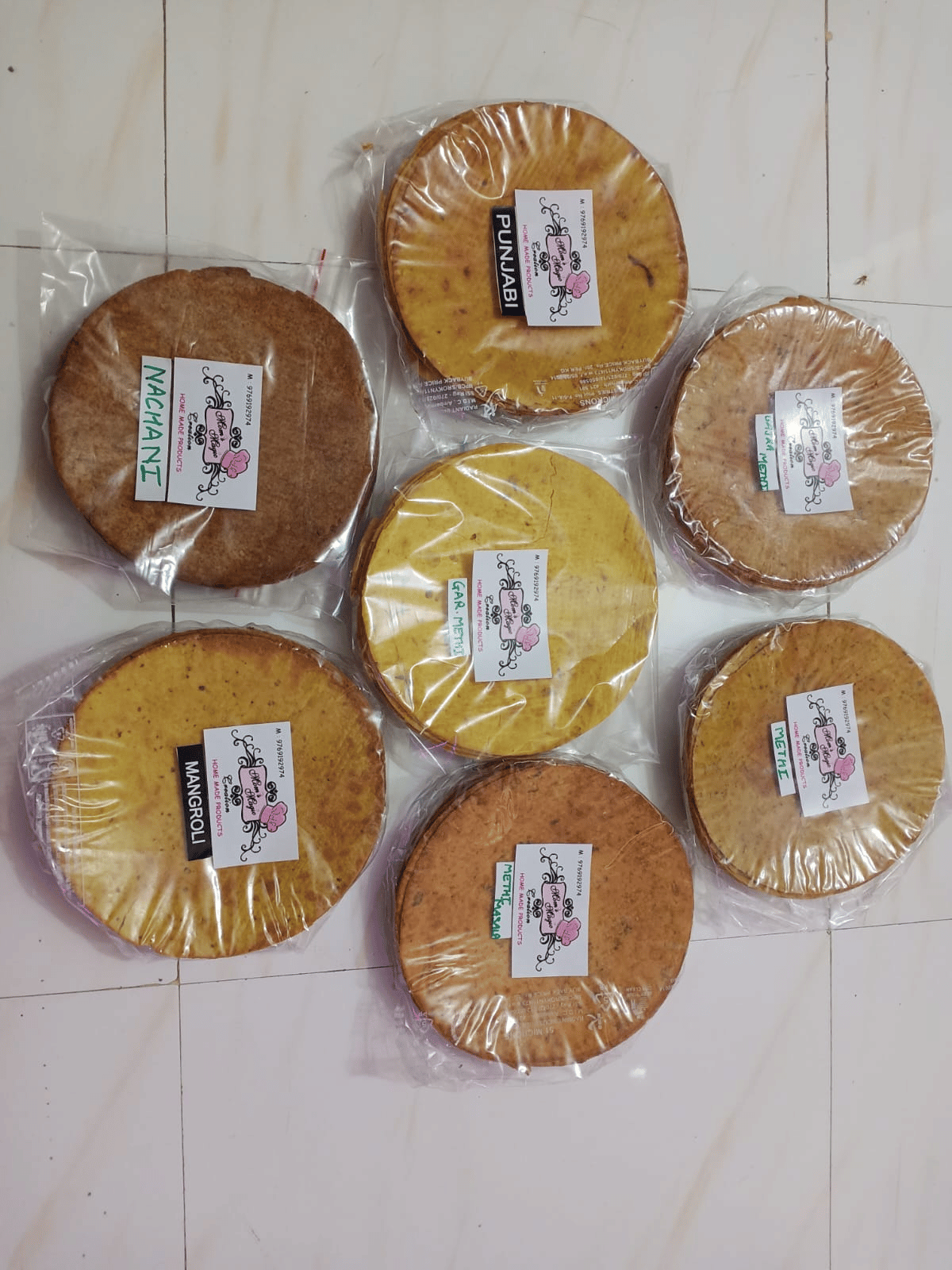 Mom's Magic Creations Khakra (200g) | Traditional Crispy Snack | Tea-time & Travel
