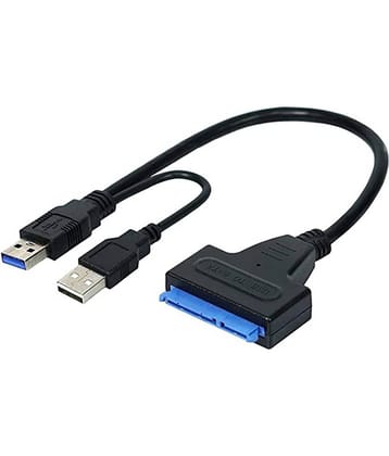 USB 3.0 To Sata Converter Cable for 2.5 Inch Hard Drive HDD SSD Laptop with UASP and USB Power Cable - Suitable for SSD - HDD