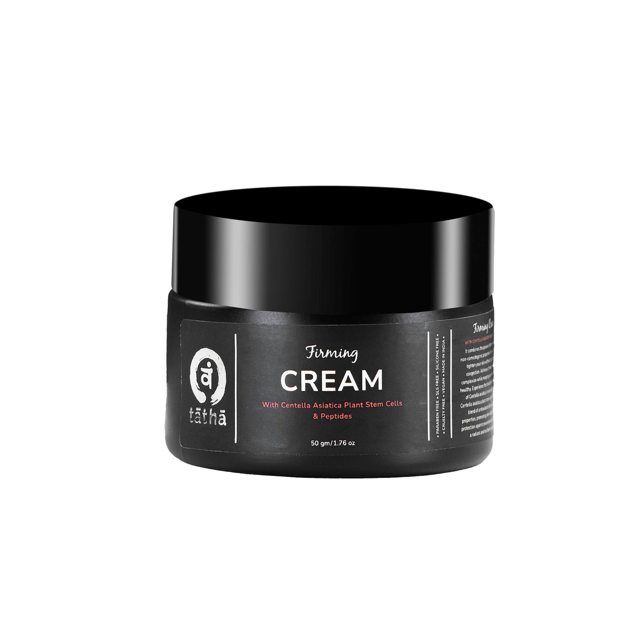 Tatha Firming Cream With Peptides, Centella Asiatica Plant Stem Cells | Anti-Aging, Tightens the Skin, Delays Onset of Wrinkles & Fine Lines | Light weight Quick absorption formula | For Men and Women | 50 GMS