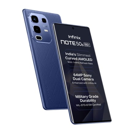 Infinix Note 50s 5G+ (128GB, Marine Drift Blue) (6GB RAM) Infinix Note 50s 5G+ (128GB, Marine Drift Blue) (6GB RAM) - Marine Drift Blue / 6GB RAM + 128GB Storage