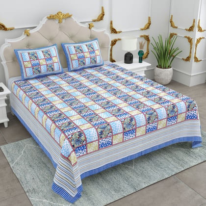 3001-k-Bedsheet Adda- Pure Cotton Double Bedsheet With Two Pillow Cover - Special Offer for Min 2 or More buyer Customer -DB-(90*108 IN) 3001-k-Bedsheet Adda- Pure Cotton Double Bedsheet With Two Pillow Cover - Special Offer for Min 2 or More buyer Customer -DB-(90*108 IN)